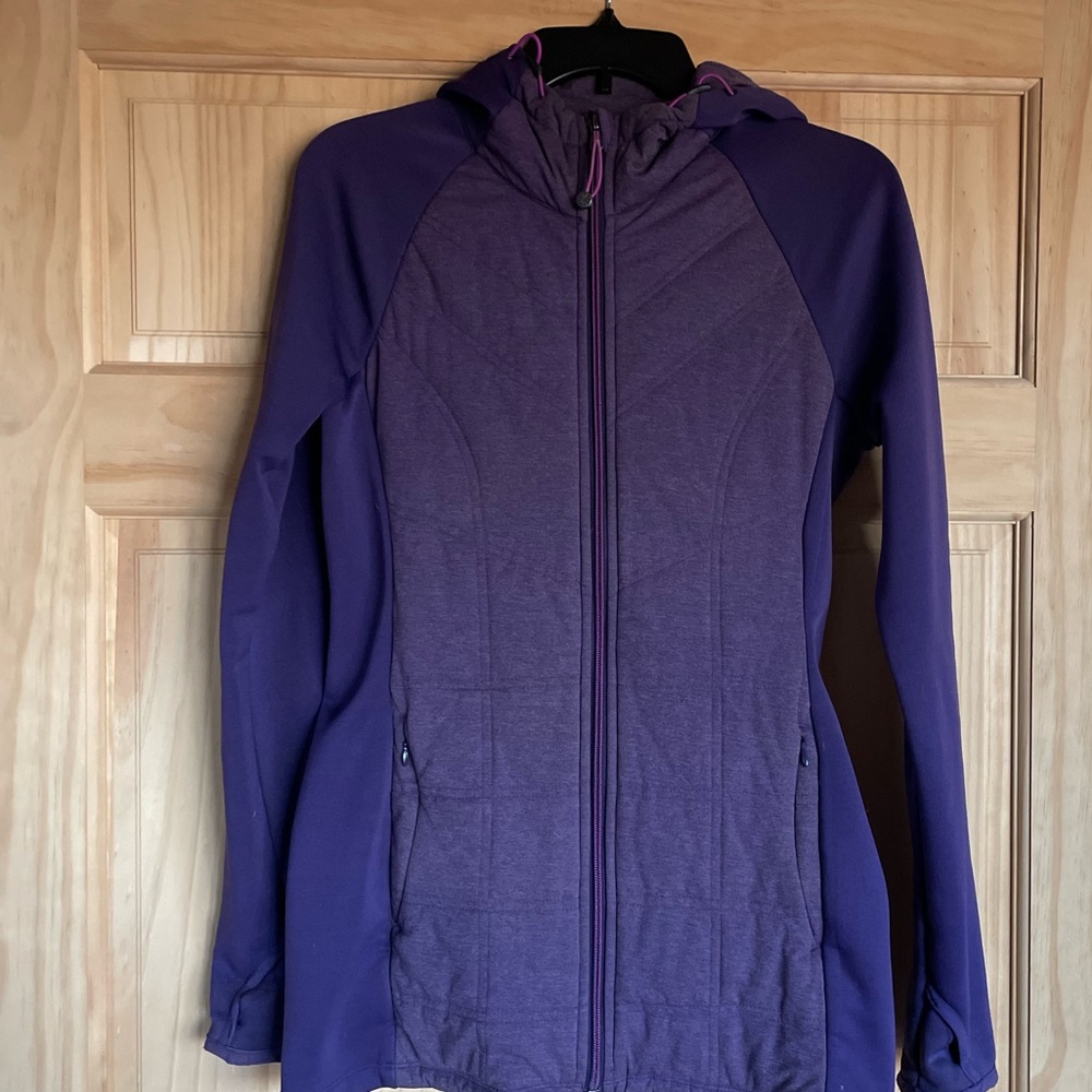 Athleta XS Purple Jacket with Hood
